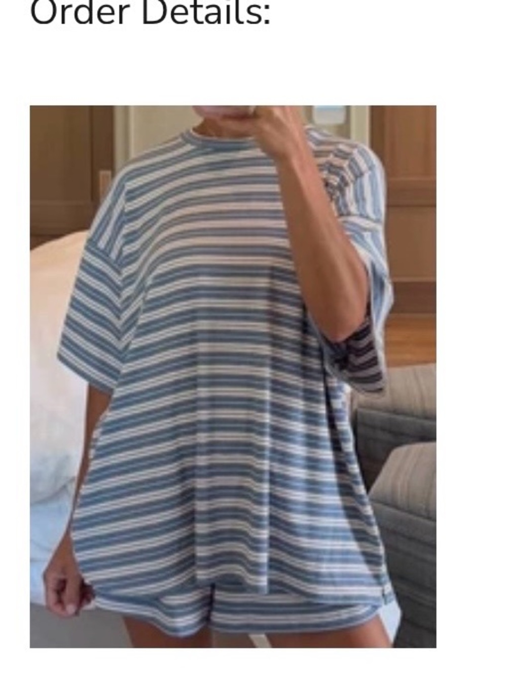 Jovi Ribbed Knit Tee + Shorts Set